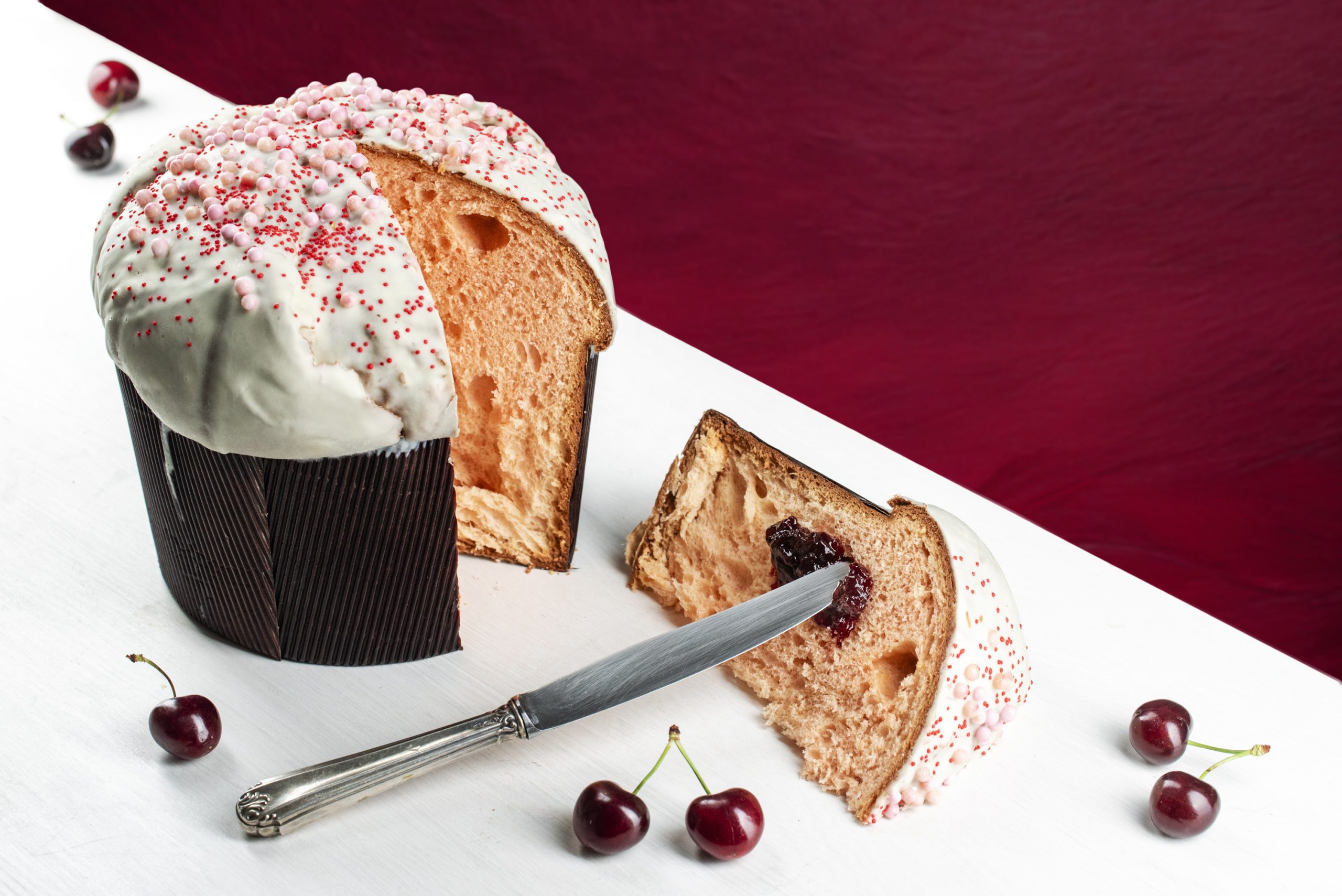 panettone artigianale all'amarena - Cotti in Fragranza